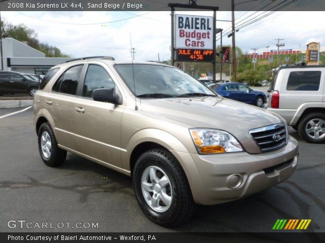 2008 Kia Sorento LX 4x4 in Sand Beige