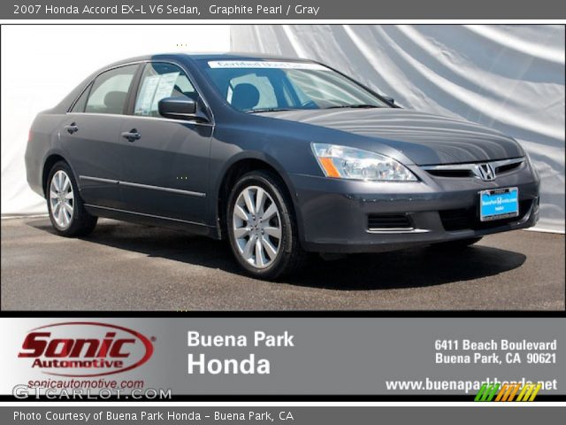 2007 Honda Accord EX-L V6 Sedan in Graphite Pearl