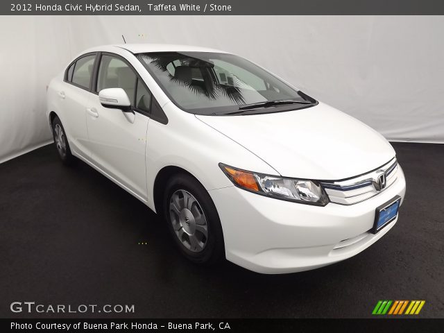 2012 Honda Civic Hybrid Sedan in Taffeta White