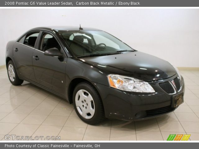 2008 Pontiac G6 Value Leader Sedan in Carbon Black Metallic