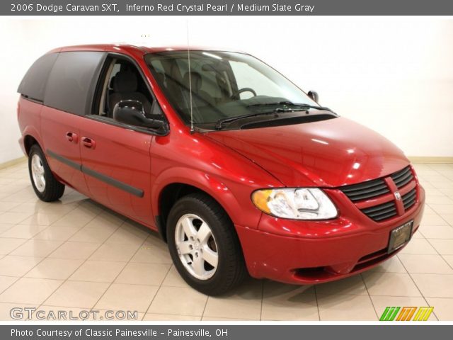 2006 Dodge Caravan SXT in Inferno Red Crystal Pearl