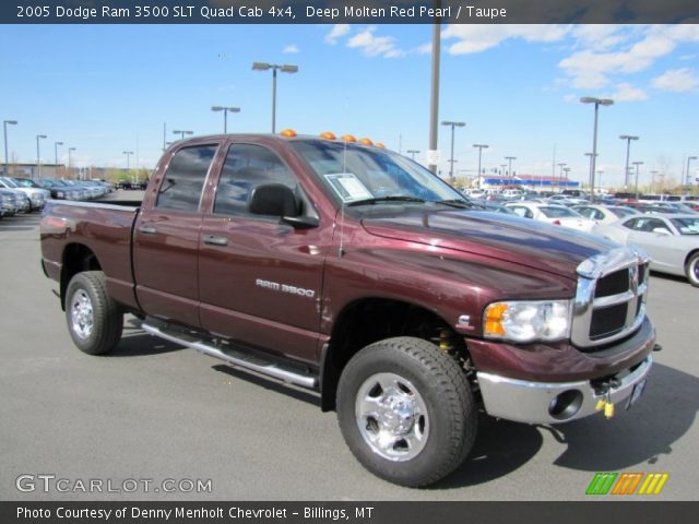 2005 Dodge Ram 3500 SLT Quad Cab 4x4 in Deep Molten Red Pearl