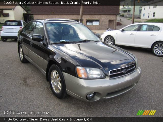 2002 Subaru Outback Limited Sedan in Black Granite Pearl