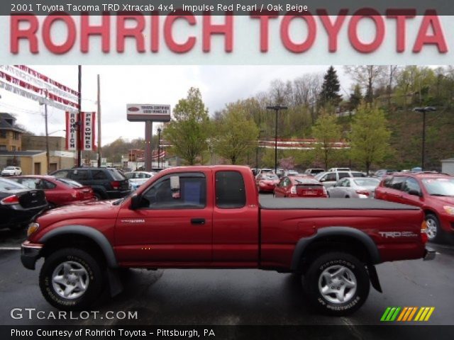 2001 Toyota Tacoma TRD Xtracab 4x4 in Impulse Red Pearl