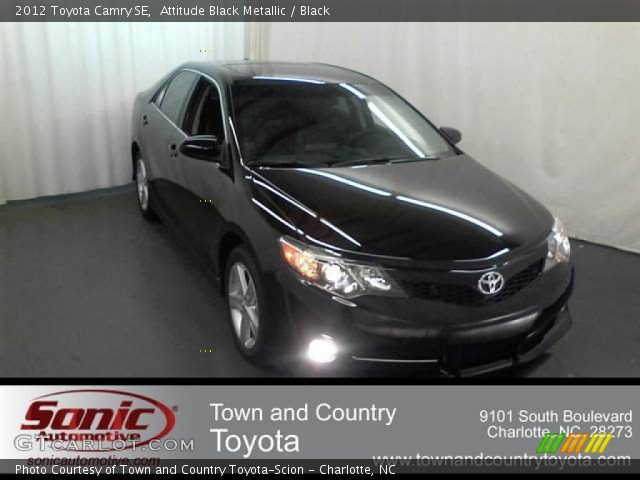 2012 Toyota Camry SE in Attitude Black Metallic