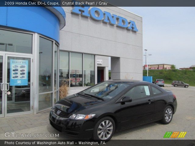 2009 Honda Civic EX-L Coupe in Crystal Black Pearl