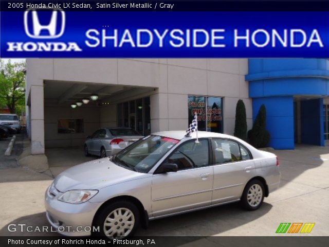 2005 Honda Civic LX Sedan in Satin Silver Metallic