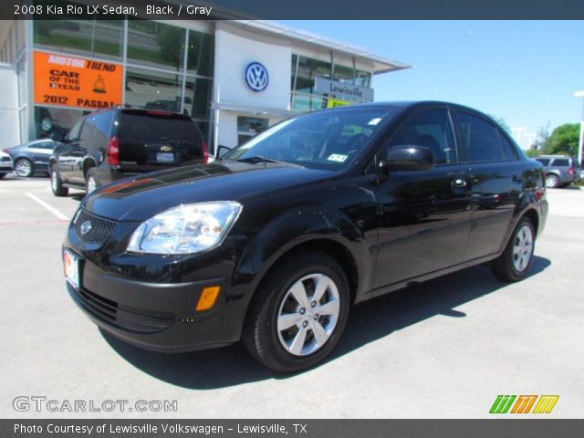 2008 Kia Rio LX Sedan in Black