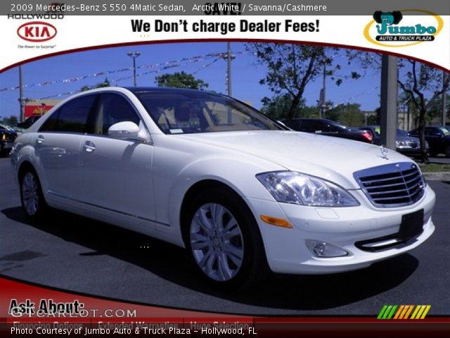 2009 Mercedes-Benz S 550 4Matic Sedan in Arctic White