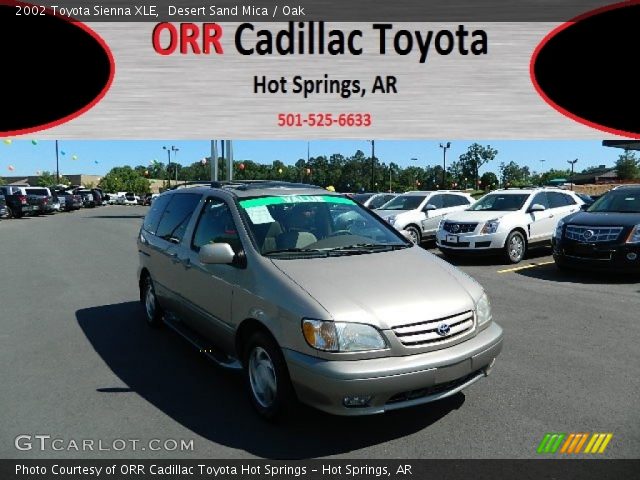 2002 Toyota Sienna XLE in Desert Sand Mica