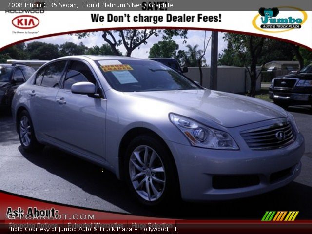 2008 Infiniti G 35 Sedan in Liquid Platinum Silver