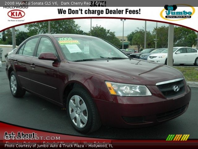 2008 Hyundai Sonata GLS V6 in Dark Cherry Red