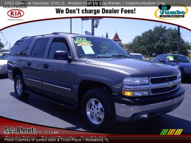 2002 Chevrolet Suburban 1500 LS in Medium Charcoal Gray Metallic