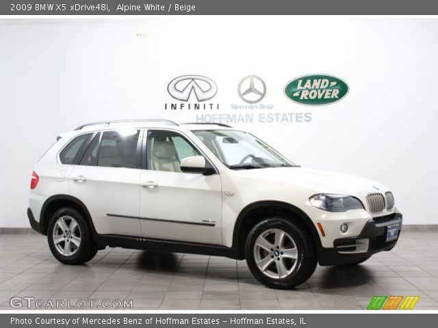 2009 BMW X5 xDrive48i in Alpine White