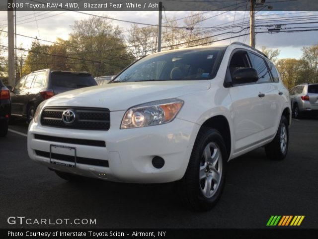 2008 Toyota RAV4 4WD in Blizzard Pearl White