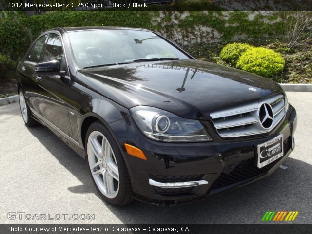 2012 Mercedes-Benz C 250 Sport in Black