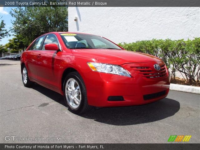 2008 Toyota Camry LE in Barcelona Red Metallic