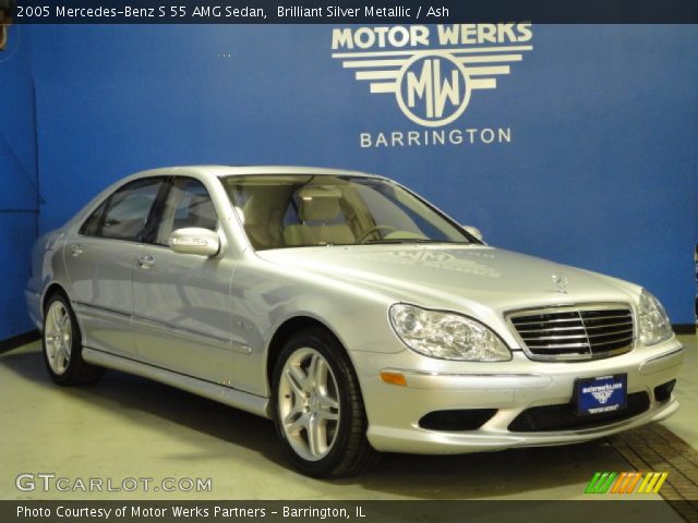 2005 Mercedes-Benz S 55 AMG Sedan in Brilliant Silver Metallic