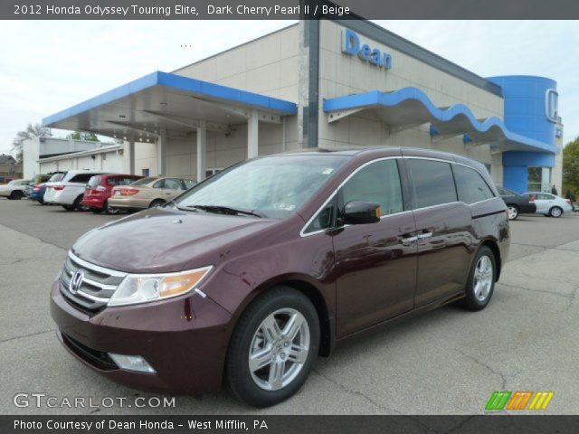 2012 Honda Odyssey Touring Elite in Dark Cherry Pearl II