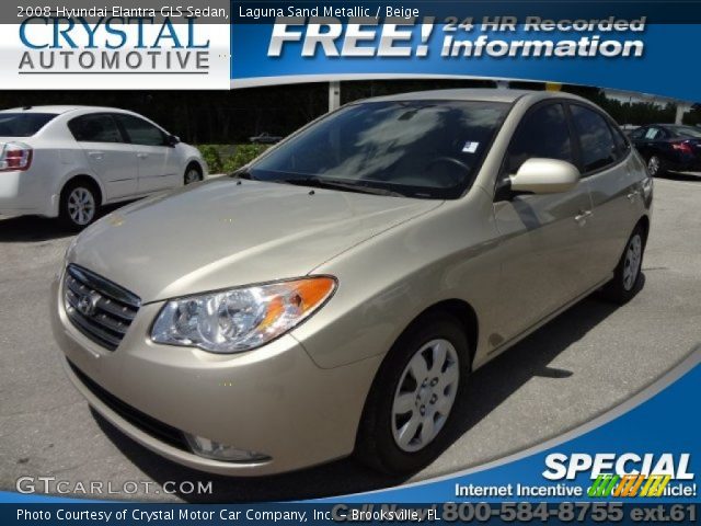 2008 Hyundai Elantra GLS Sedan in Laguna Sand Metallic