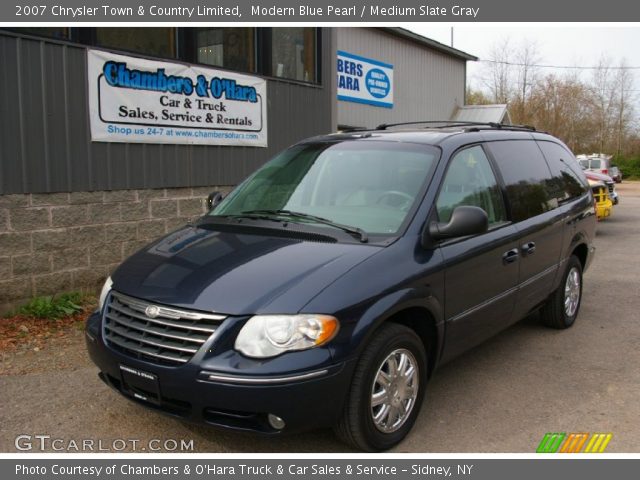 2007 Chrysler Town & Country Limited in Modern Blue Pearl