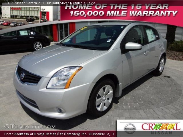 2012 Nissan Sentra 2.0 in Brilliant Silver Metallic