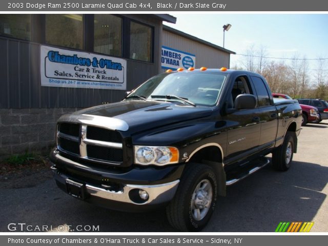 2003 Dodge Ram 2500 Laramie Quad Cab 4x4 in Black