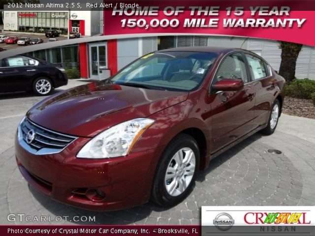 2012 Nissan Altima 2.5 S in Red Alert