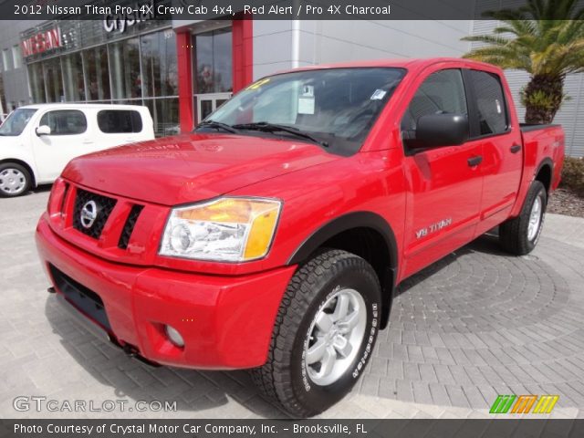 2012 Nissan Titan Pro-4X Crew Cab 4x4 in Red Alert