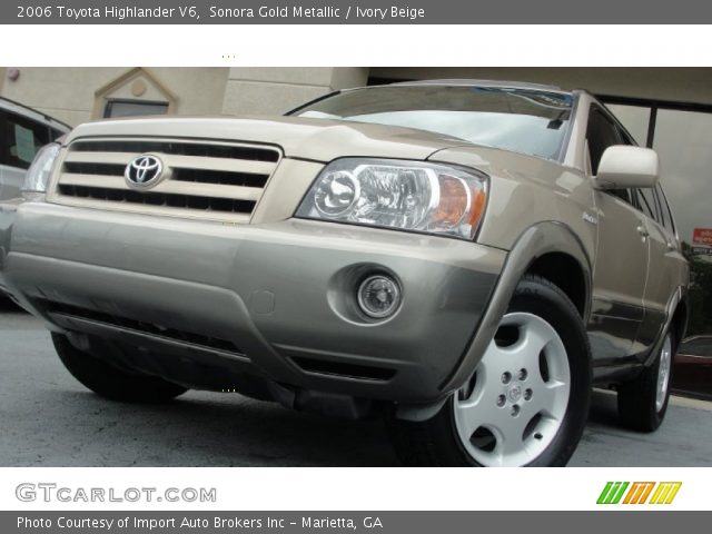 2006 Toyota Highlander V6 in Sonora Gold Metallic