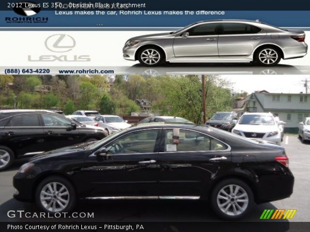 2012 Lexus ES 350 in Obsidian Black