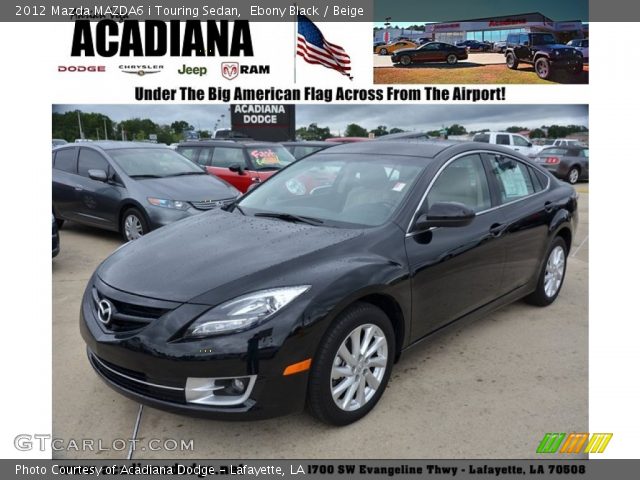 2012 Mazda MAZDA6 i Touring Sedan in Ebony Black