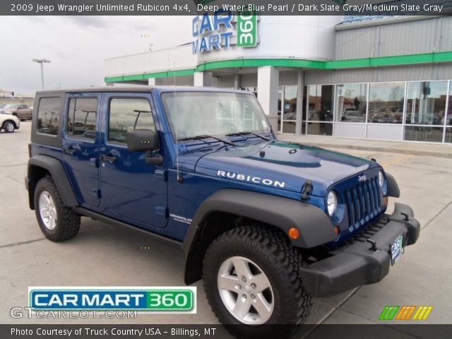 Deep Water Blue Pearl 2009 Jeep Wrangler Unlimited Rubicon