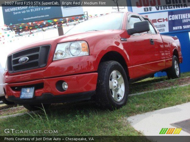 2007 Ford F150 STX SuperCab in Bright Red