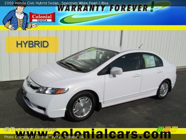2009 Honda Civic Hybrid Sedan in Spectrum White Pearl