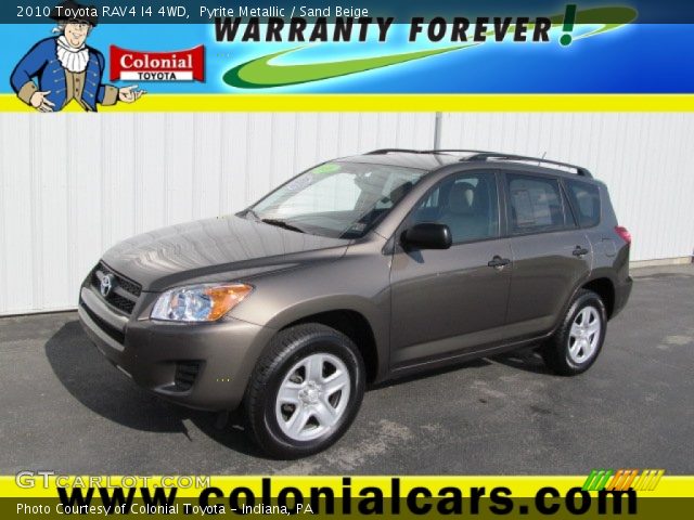 2010 Toyota RAV4 I4 4WD in Pyrite Metallic