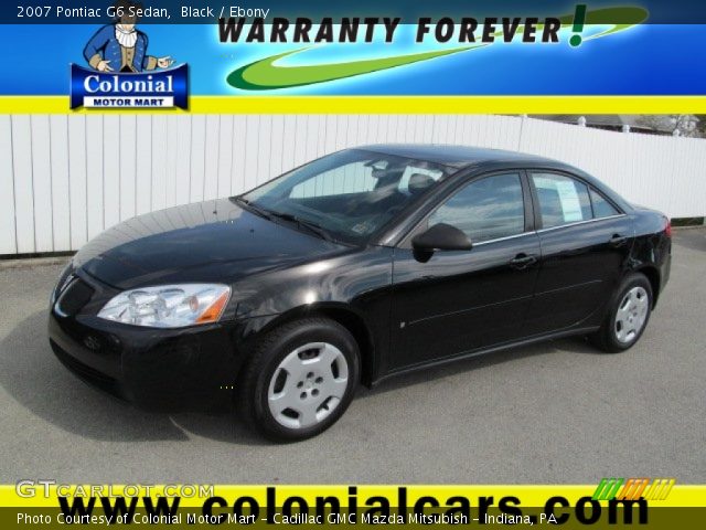 2007 Pontiac G6 Sedan in Black