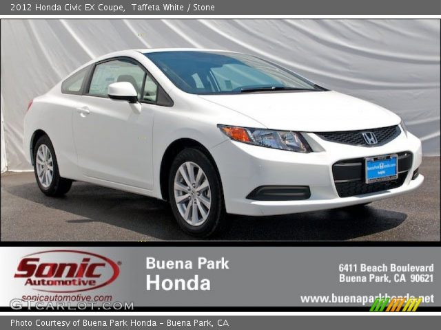 2012 Honda Civic EX Coupe in Taffeta White