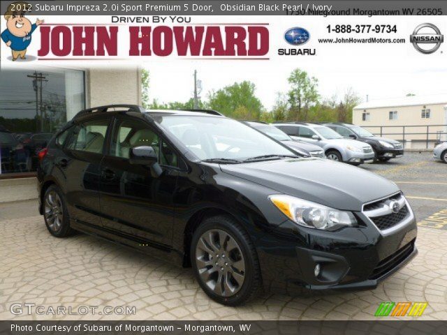 2012 Subaru Impreza 2.0i Sport Premium 5 Door in Obsidian Black Pearl