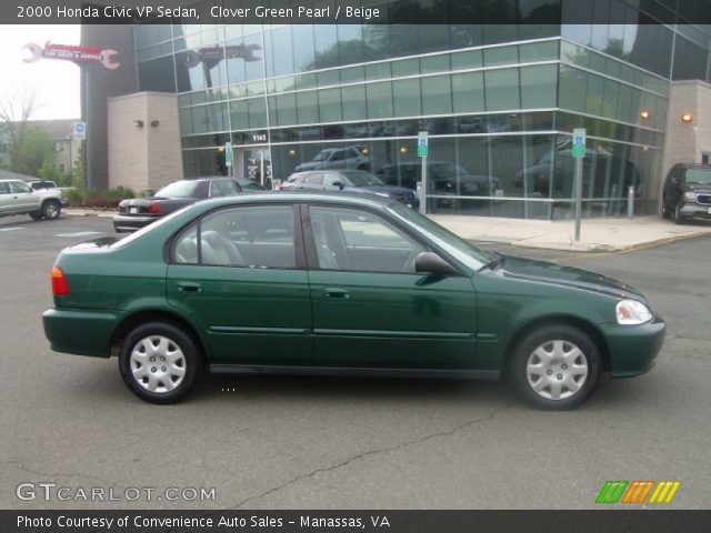 2000 Honda Civic VP Sedan in Clover Green Pearl