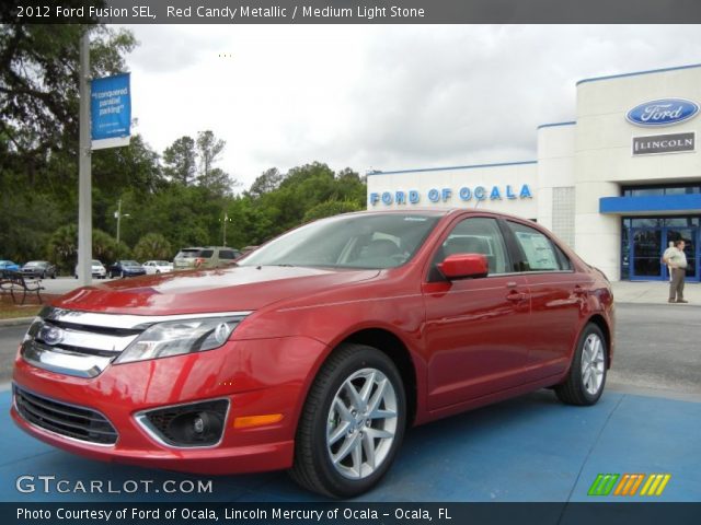 2012 Ford Fusion SEL in Red Candy Metallic