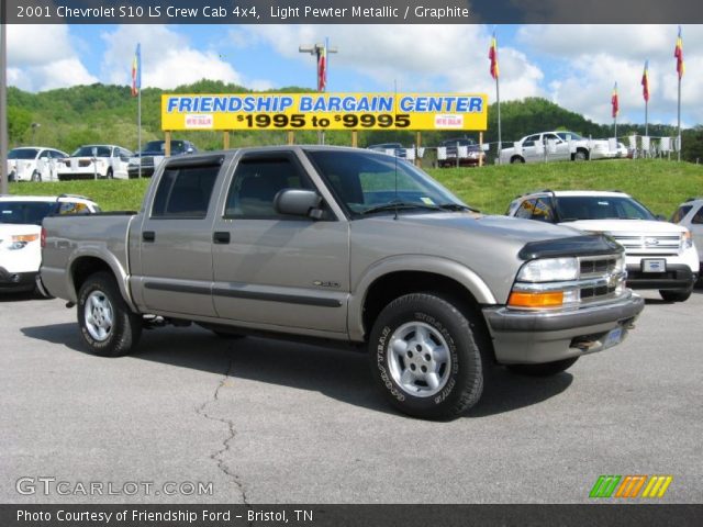 2001 Chevrolet S10 LS Crew Cab 4x4 in Light Pewter Metallic