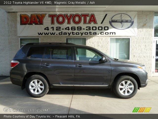 2012 Toyota Highlander V6 4WD in Magnetic Gray Metallic