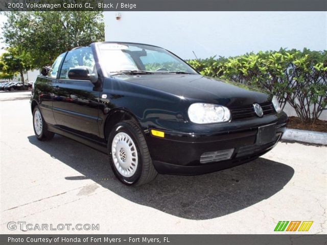2002 Volkswagen Cabrio GL in Black