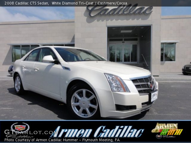 2008 Cadillac CTS Sedan in White Diamond Tri-Coat