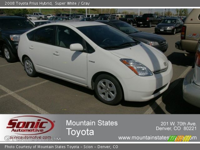 2008 Toyota Prius Hybrid in Super White