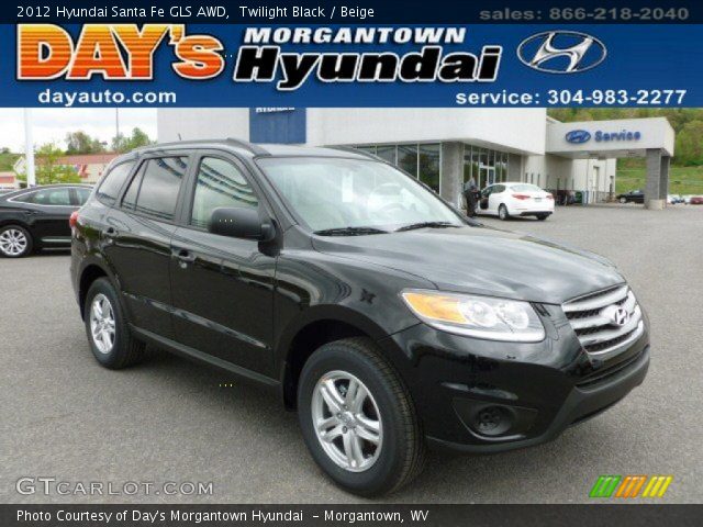 2012 Hyundai Santa Fe GLS AWD in Twilight Black