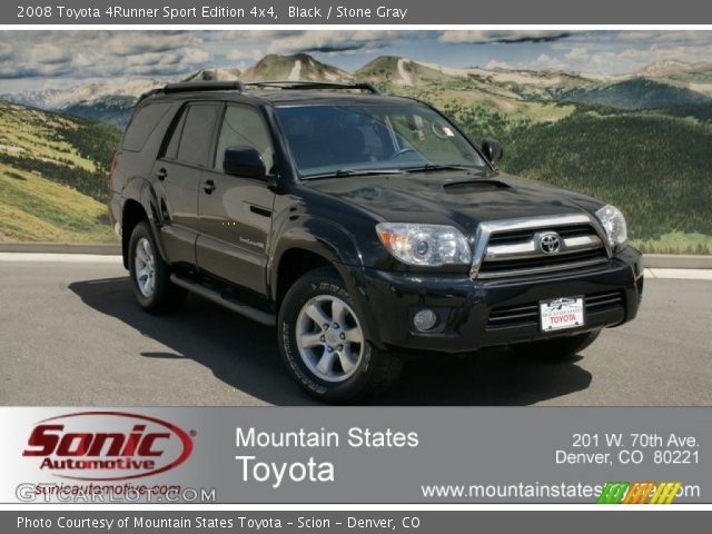 2008 Toyota 4Runner Sport Edition 4x4 in Black