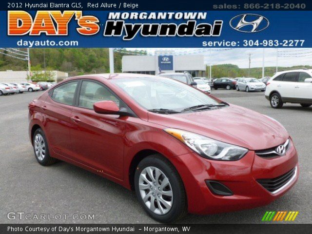 2012 Hyundai Elantra GLS in Red Allure