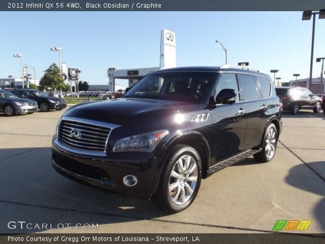 2012 Infiniti QX 56 4WD in Black Obsidian